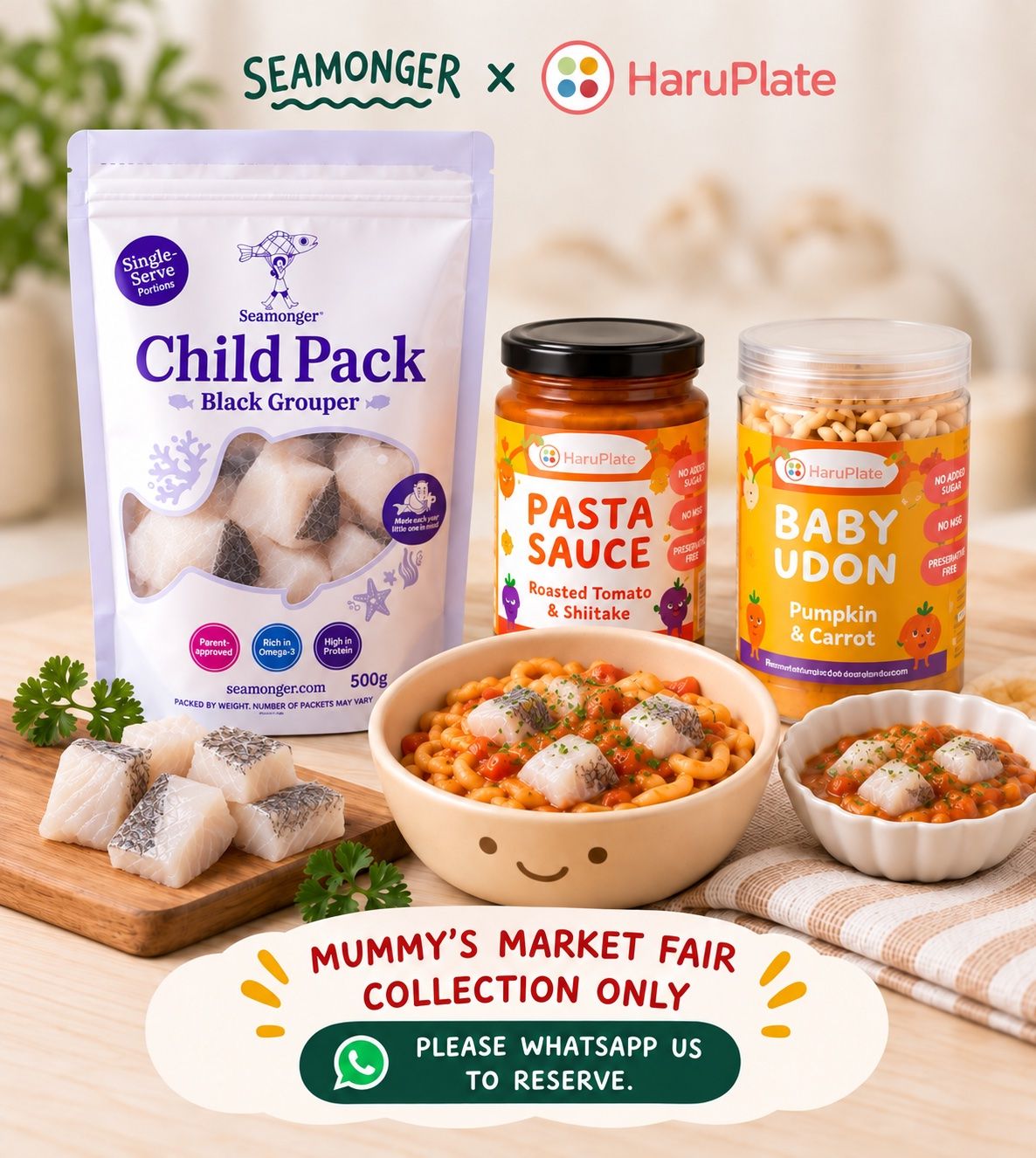 Seamonger × HaruPlate Black Grouper Meal Bundle
