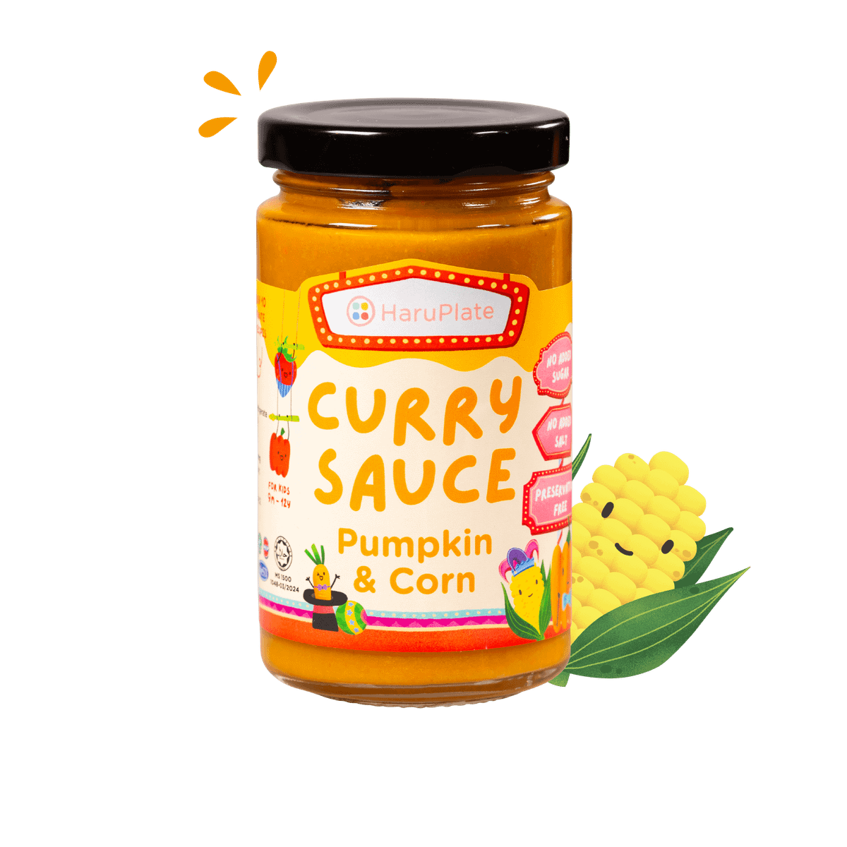 HaruPlate Curry Sauce – Pumpkin & Corn